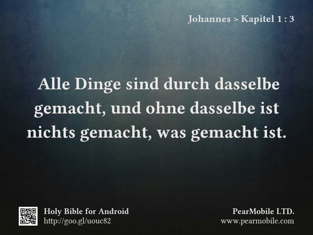 Johannes, Kapitel 1:3